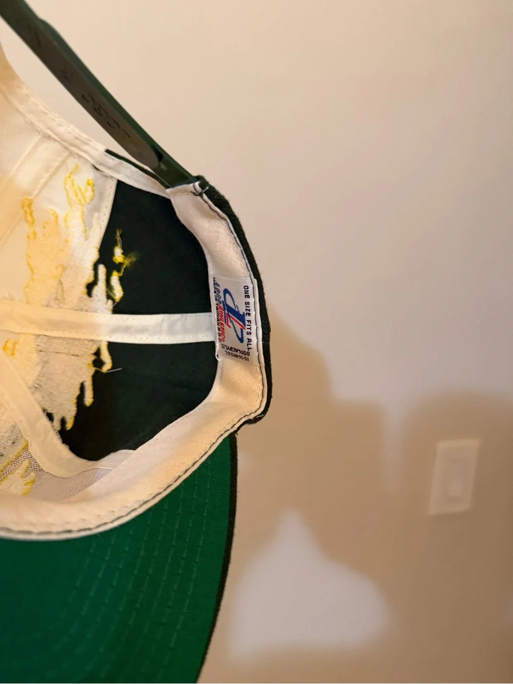Logo Athletic Green Yellow White Green Bay G Hat
